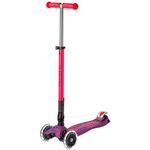 Trotinetă Micro MMD228 Maxi Deluxe Foldable Neon LED Ultra Pink
