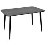 Стол Evelin di Costacurta DT-405-6B, 130х80см, Каркас/Опоры: Металл Черный