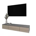 Comodă TV Smartex (16570) Т10 120 TV-Навесная Grafit+Stejar Deschis