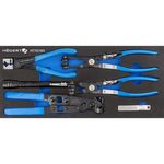 Clește Hoegert HT7G163 щипцы для хомутов 5 шт.