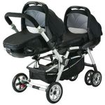Сărucior pentru copii Jané Twintwo Silla + Matrix Light Moonlight