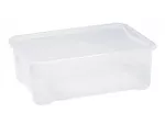 Container cu capac Econova Cristal 31l, 55.5X39X19cm, transparent