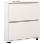 Raft pentru încălțăminte Mobildor-Lux Leo Slim 80x16x86H cm White