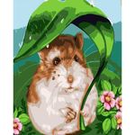 Tablou pe numere Strateg SS-6421 Hamster 30x40