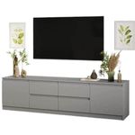 Comodă TV MebelStar NEO 4S2D 200x43x53 Grey (MBS-1266)