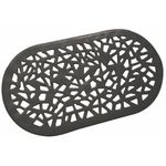 Covoraș de baie Bisk 06760 antiderapant, 68x39, negru, GRENADA