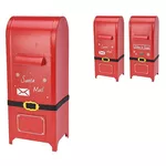 Decor de Crăciun și Anul Nou Promstore 54297 Suvenir Cutie postala, 20x18x50cm, metal