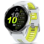 Ceas inteligent Garmin Forerunner 970 Whitestone/Translucent Amp Yellow (010-02969-11)