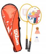 Набор для бадминтона (2 ракетки + 2 воланчика + чехол) Wilson Junior Kit WRT8756003 (5248)