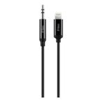 Cablu pentru AV ttec 2DK42S AUX 3.5mm to Lightning (1m), Black