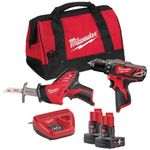 Set de scule electrice Milwaukee 4933441230 M12BPP2C-402B