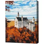 Картина по номерам BrushMe BS52617FC 40х50cm (fără cutie) Vedere de toamnă asupra castelului Neuschwanstein