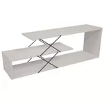 Comodă TV Trendy Zigzag, Alb 120x40x30cm