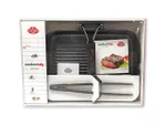 Set Ballarini Cookin'Italy: tigaie gril 35X26cm, cleste