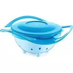 Seturi pentru hrănire bebelușilor BabyJem 350 Bol multifunctional cu capac si rotire 360 grade Amazing Bowl Albastru