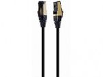 Patch Cord Cat.8  3.0m, Black, PP8-LSZHCU-BK-3M, Cablexpert, Low Smoke Zero Halogen (LSZH)