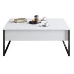 Măsuţă cafea Trendy Luxe, Masuta de cafea, AlbNegru, 90x40x60cm