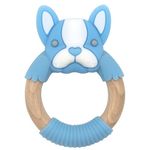 Iinel dentiție Bibipals Teething Ring Koala, Blue and White