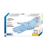 Перчатки NITRIL SAFE FIT, размер M, ГОЛУБЫЕ, 100шт, HYGONORM, FM