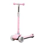 Самокат New World BAQ-2523 Trotineta cu roti luminoase roz, 61626