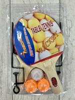 Набор для настольного тенниса (2 ракетки + 3 мяча + минисетка 1 м) 210733 (1624)