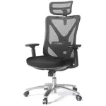 Офисное кресло Deli KF230, сетка и обивка, черное