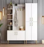 Mobilă pentru antreu Trendy Viyana DA, Alb, Auriu (GTR001368)