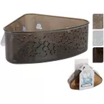 Аксессуар для ванной Promstore 28958 Корзина угловая для ванной комнаты Bathroom Капли 18x18x8