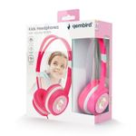 Kids headphones with volume limiter, Pink, Gembird, MHP-JR-PK