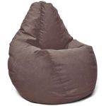 Кресло-мешок BeanBag BM5986, Кресло Груша из велюра Maserrati, XL, коричневый