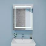 Oglindă baie Bayro Optima LED touch 500x700 правый белый