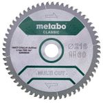 Диск отрезной Metabo 628066000 Pânza ferastrau circular Multi CUT universal HW/CT 216x30, Z60 FZ/TZ