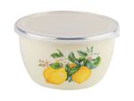 Контейнер эмалированный Lemons 16cm, 1.7l, крышка пластик