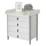 Комод-пеленатор Ingvart 90017041-4 Comoda Scandi Alb/Gri