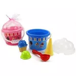 Игрушка для песочницы Promstore 01439 Набор игрушек для песка в ведерке 8ед, 18cm