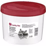 Миска для собак и кошек Бытпласт 46180 Контейнер для корма Lucky Pet 1.2l, кошки, бордовый