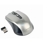 Wireless Mouse Gembird MUSW-4B-04-BG Optical 800-1600 dpi 4 buttons, Ambidextrous, 2xAAA, Black/Grey