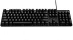 Gaming Keyboard Logitech G413 SE, Mechanical, PBT keycaps, Tactile, Aluminum-alloy, US Layout, Black