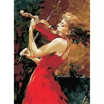 Tablou pe numere Richi (04014) Fata cu vioara 40x50