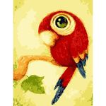 Картина по номерам Richi (002096) Papagalul Roșu 30x40