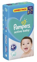 Подгузники Pampers Active Baby 4+ (10-15 kg) 58 шт