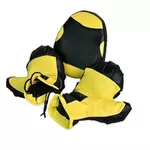 Articol de box Promstore 57177 Set de box: manusi si palmare, galben-negru