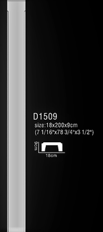 D1509 ( 18 x 9 x 200 cm.)