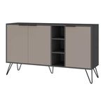 Casetieră Trendy Clara, Antracit, Mocha deschis 142x83x35cm