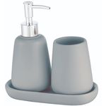 Set pentru baie Bisk 08232 Set baie din Ceramica MILO, gri