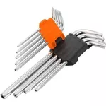 Набор ручных инструментов Wokin Set de 9 chei hexagonale torx cu brat lung Cr-V T10-T 50 (207809)