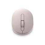 Wireless Mouse Dell MS3320W, Optical, 1600dpi, 3 buttons, 2.4 GHz/BT, 1xAA, Ash Pink