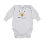 Детская одежда Minikin 242800156 Happy Baby Боди серый светлый 0-1мес (56см)