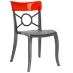 Scaun Papatya Opera-S - seat anthracite / back red