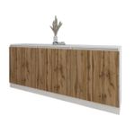 Comodă Smartex (16491) Т8 200cm Alb+Stejar inchis